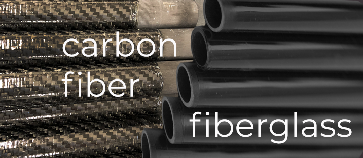 carbon fiber and fiberglass