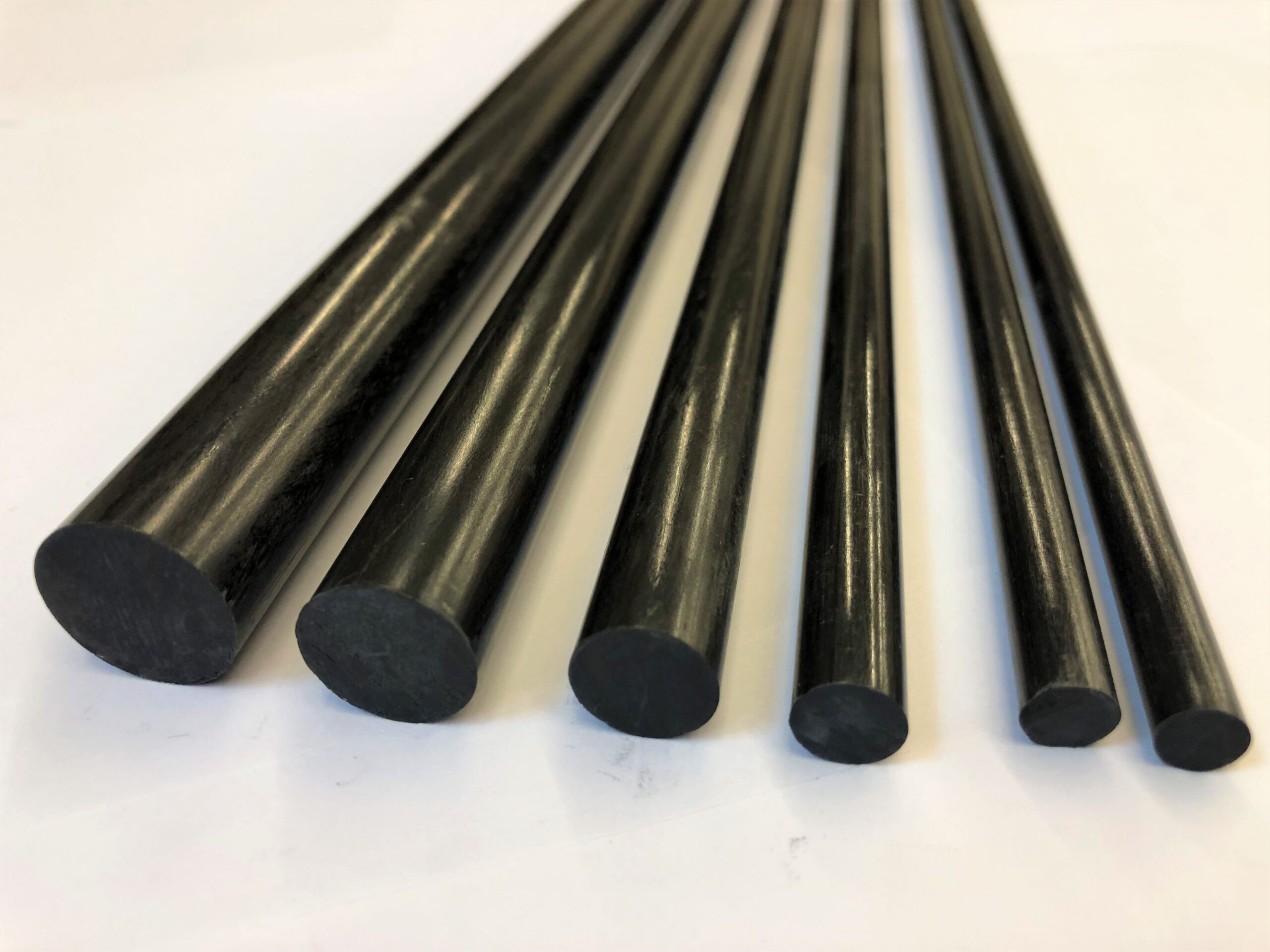 US Stock 6pcs Diameter 1mm Long 13 inch Carbon Fiber Rods High Quality Pole 